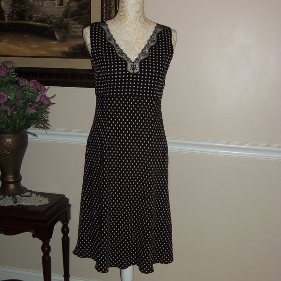 ann taylor loft polka dot dress